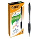 BIC Atlantis Classic Negro Bolígrafo de punta retráctil con mecanismo de giro Medio 12 pieza(s)